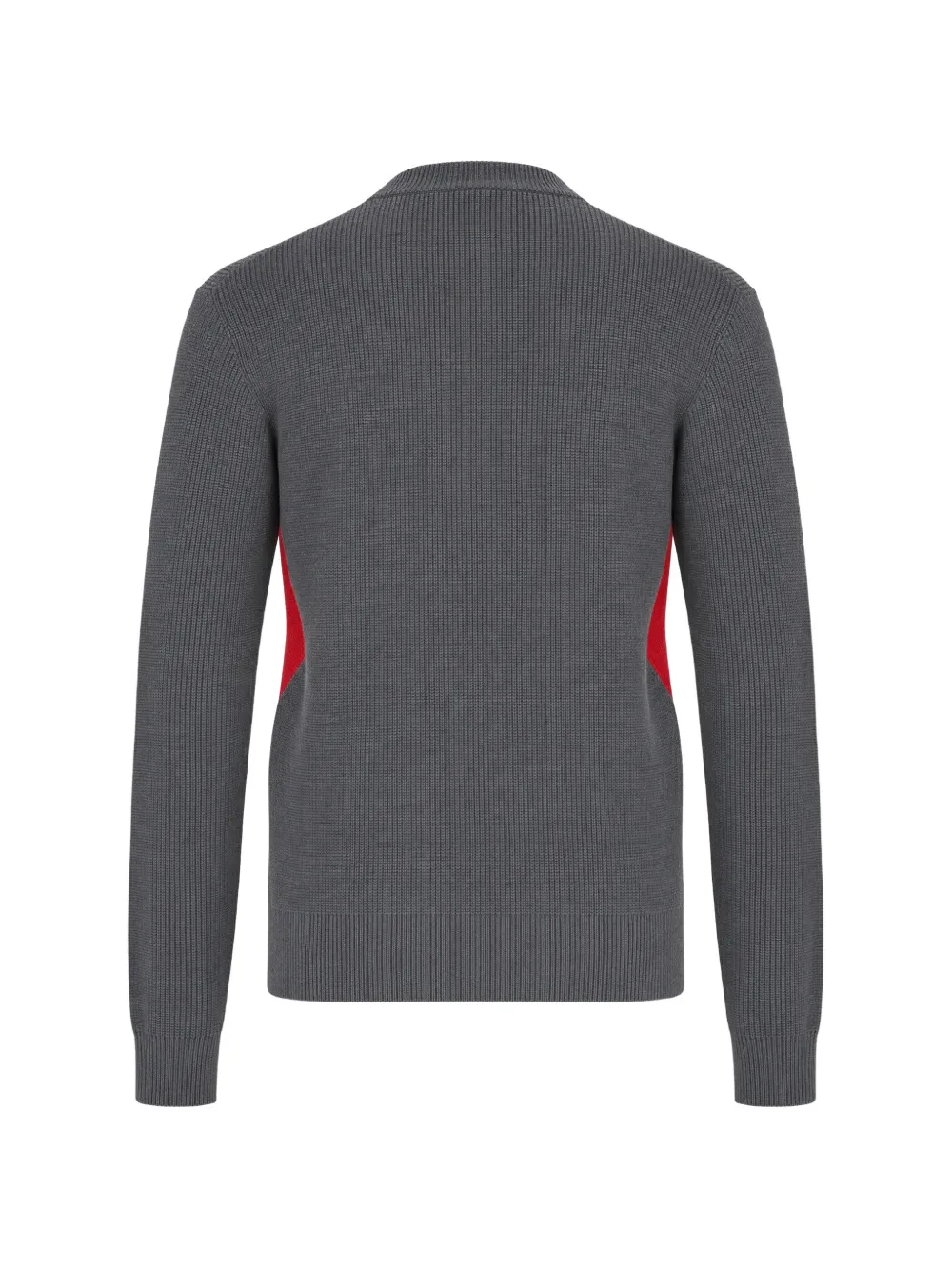 Ballantyne Ribgebreide trui met argyle-patroon Grijs