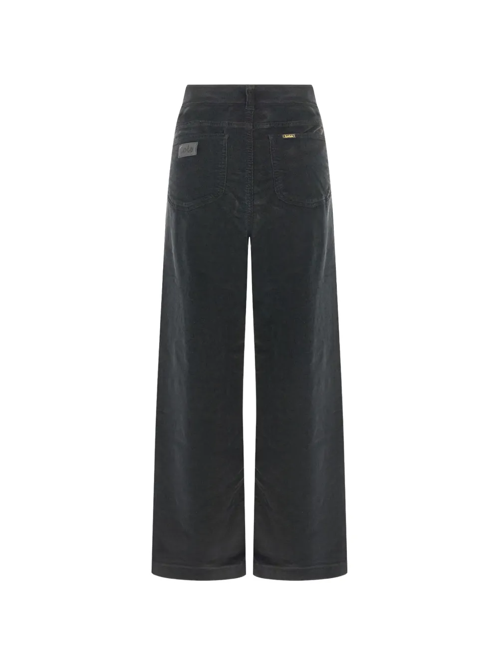 LOIS JEANS Ribfluwelen broek met wijde pijpen Zwart
