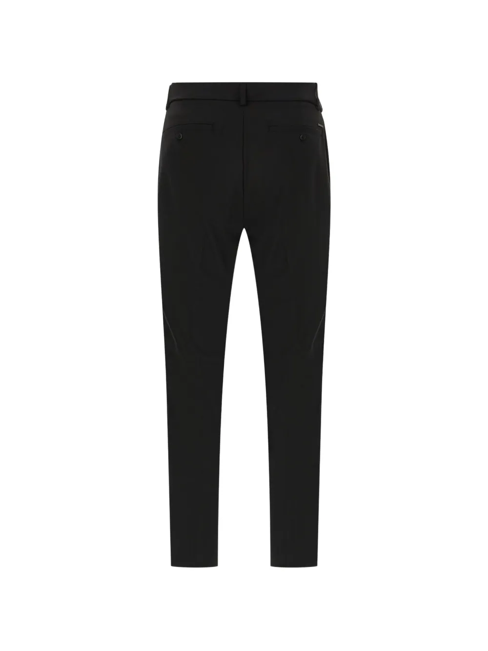 Alphatauri Palas V1.Y8.02 broek met logo-plakkaat Zwart