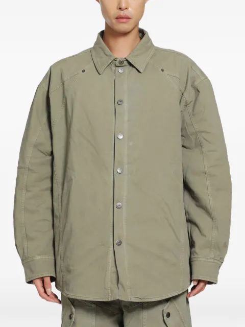 Off-White logo-embroidered overshirt