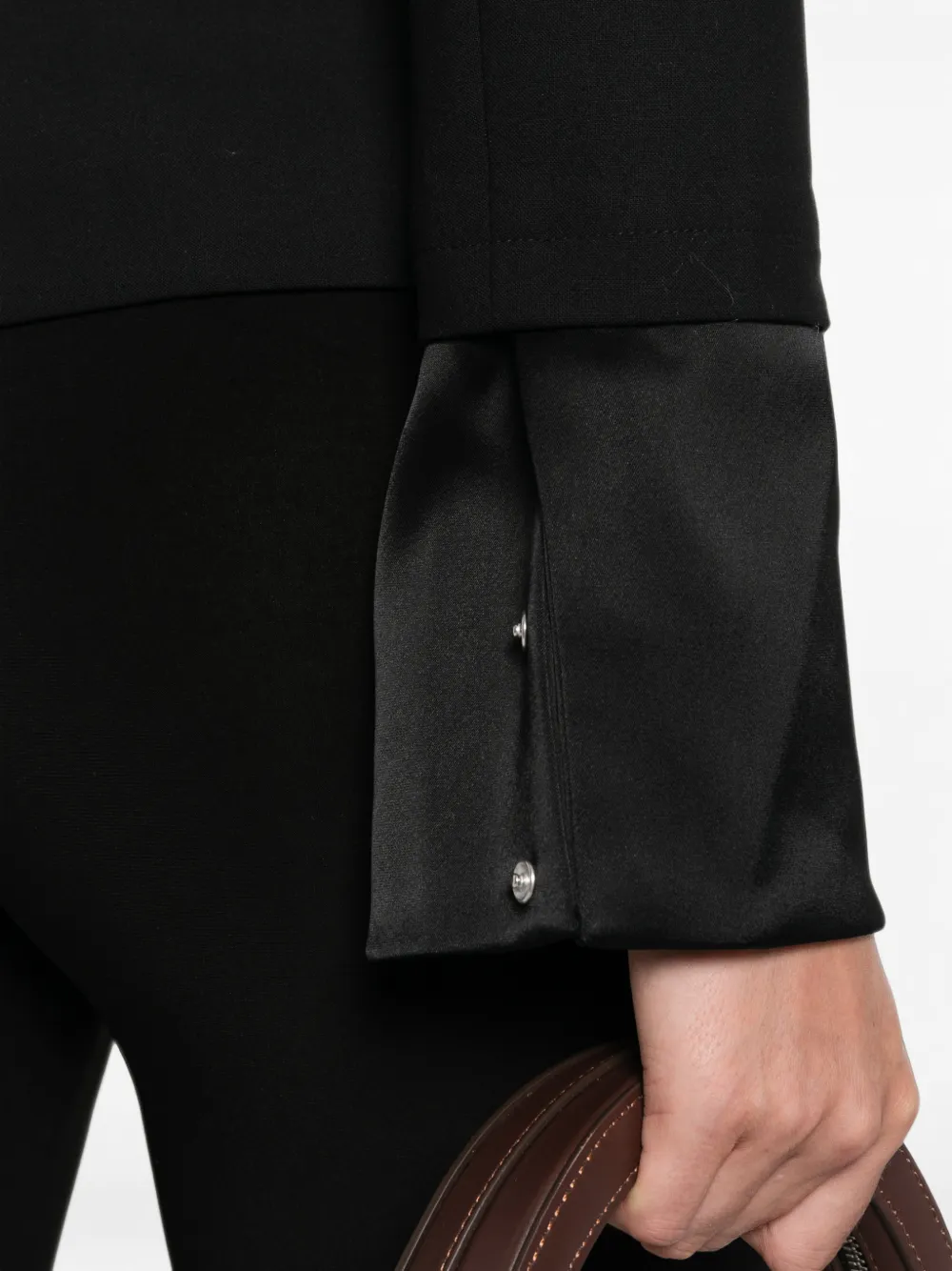 Courrèges Getailleerd jack Zwart