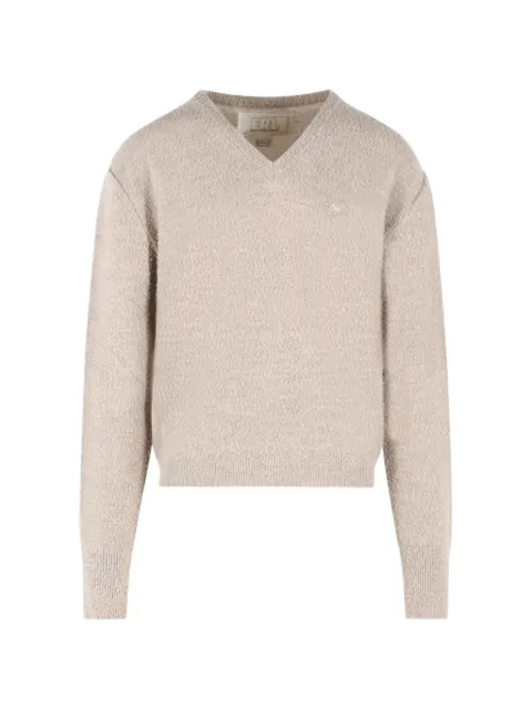ERL V-neck logo-embroidered sweater