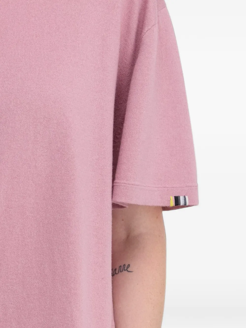 extreme cashmere Rik T-shirt Roze