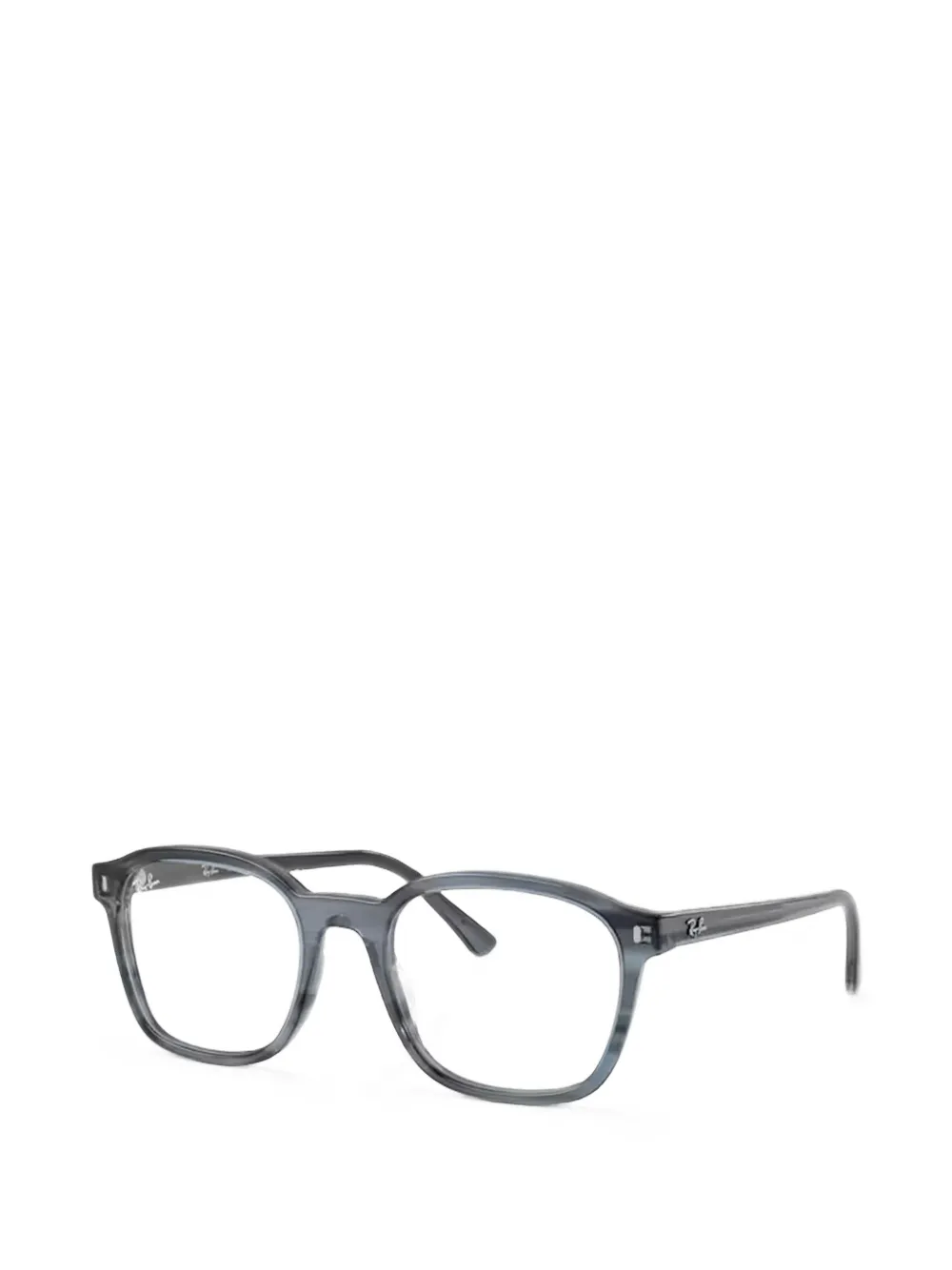 Ray-Ban striped rectangle-frame glasses Blauw
