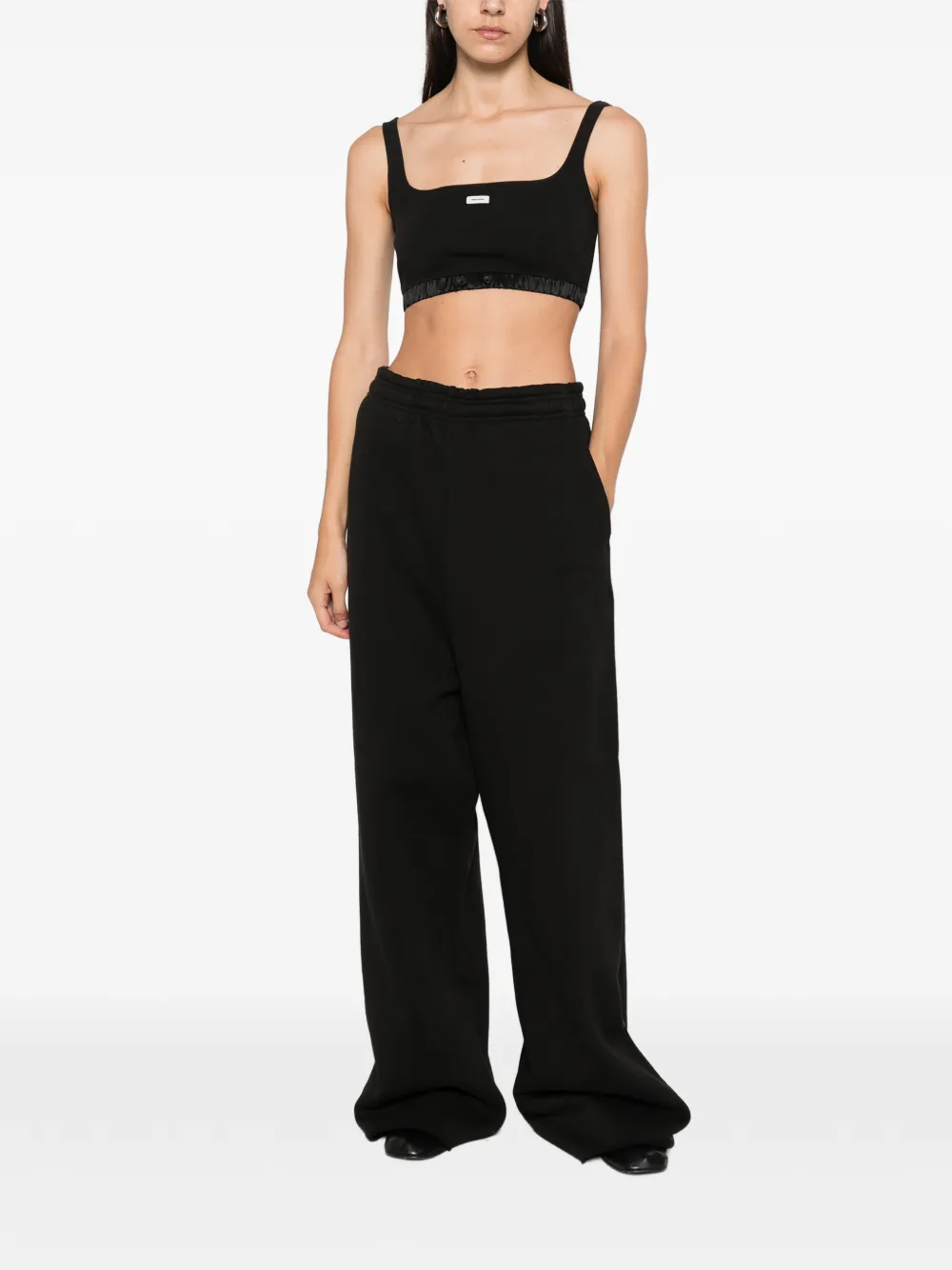 ENTIRE STUDIOS Trainingsbroek met elastische tailleband Zwart