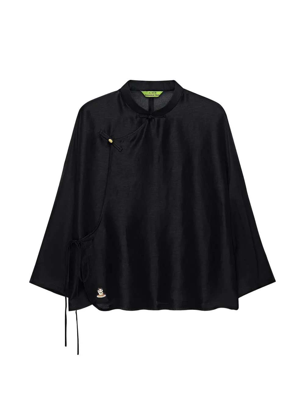 Shanghai Tang Meow Meow cape blouse