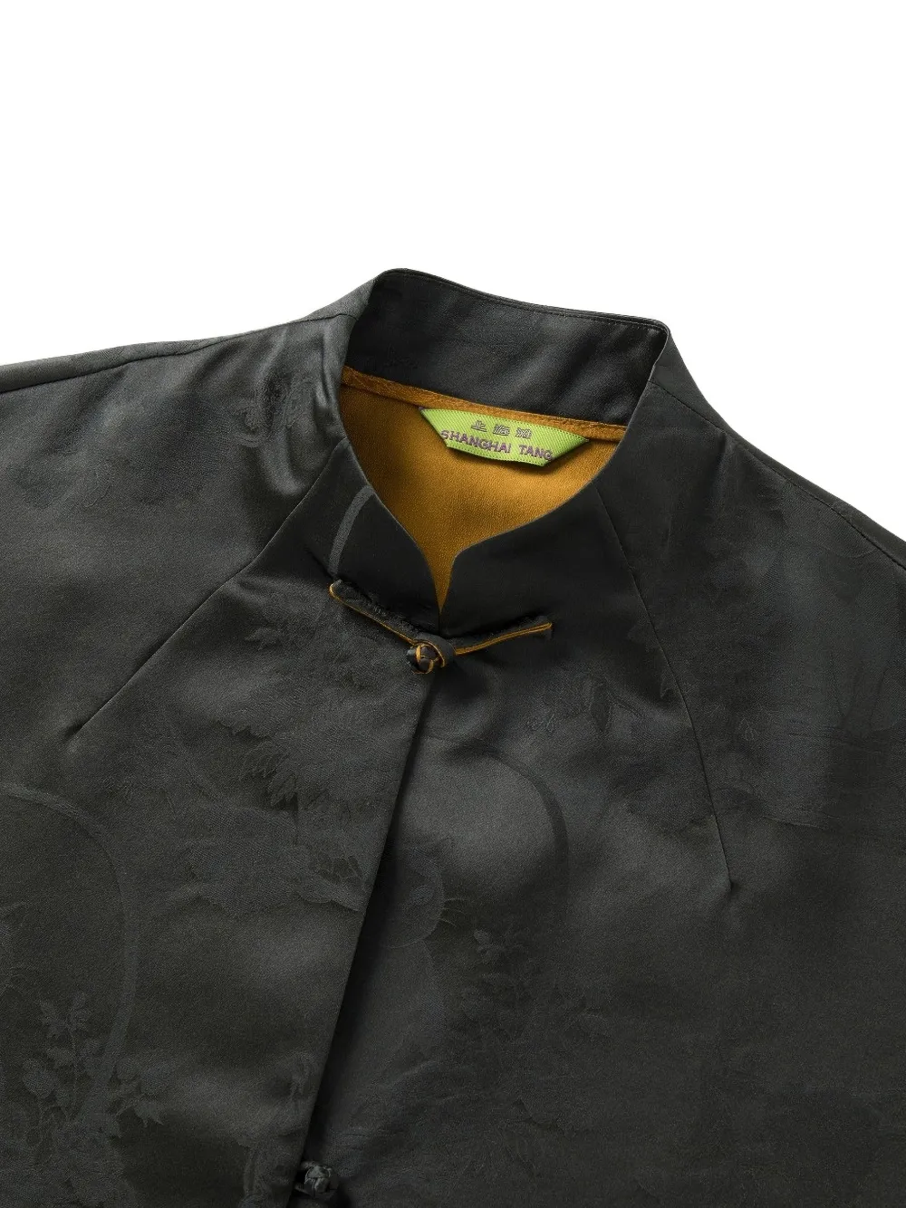 Shanghai Tang Meow Scholar belted jacket Zwart