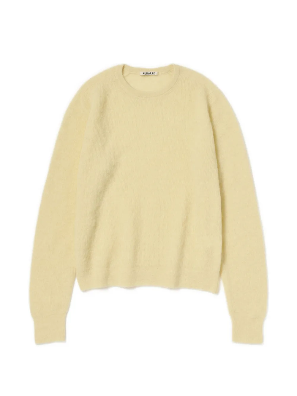 Auralee Sheer-knit Sweater In 黄色