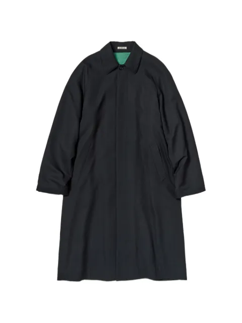 Auralee single-breasted wool coat