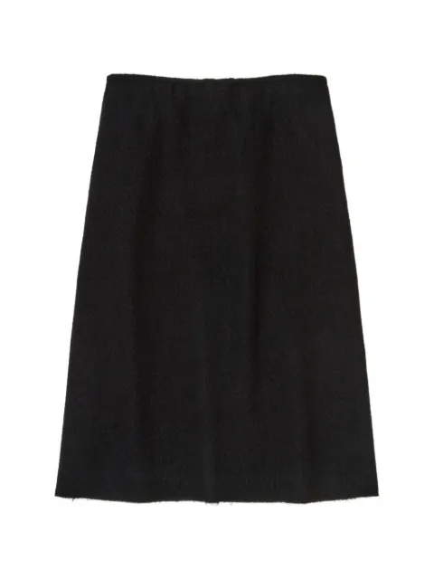 Auralee elasticated-waistband midi skirt