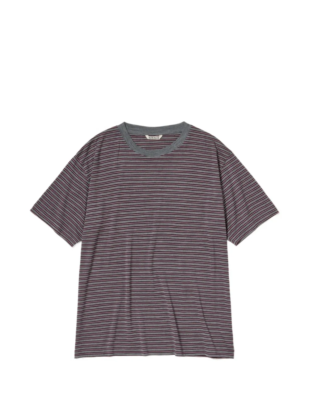 Auralee striped short-sleeve T-shirt
