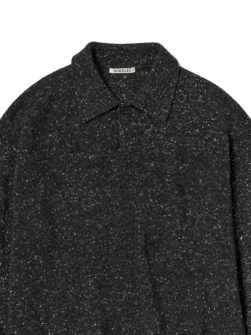 Auralee Cashmere Nep-knit Sweater in Grey, view 2