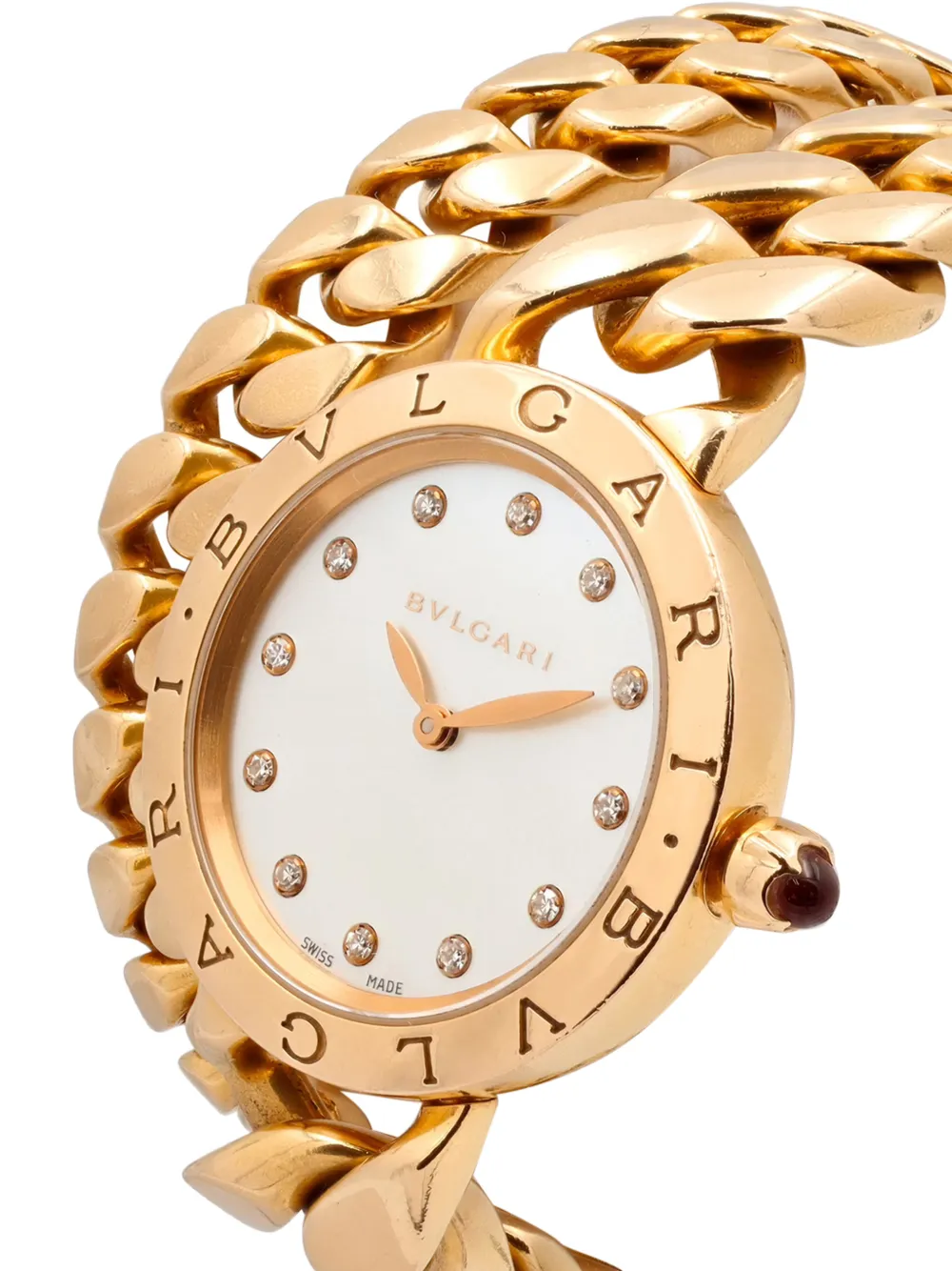 Bvlgari Pre-owned Catene 31mm Watch in White, view 2