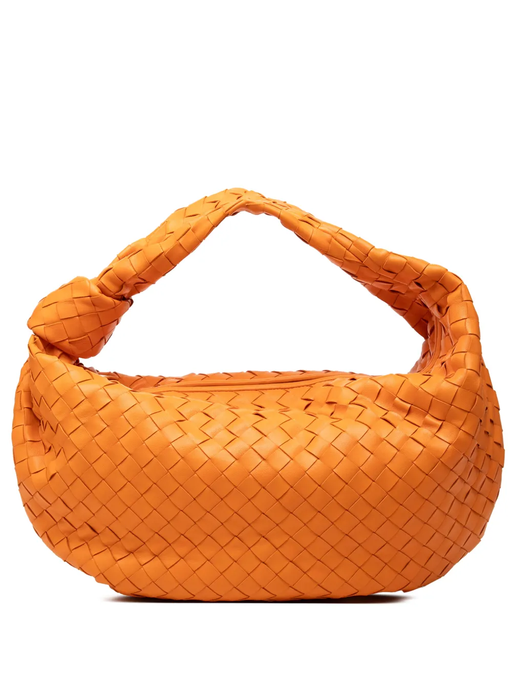 Bottega Veneta Pre-Owned 2012-2026 Small Nappa Intrecciato Jodie hobo bag - Arancione