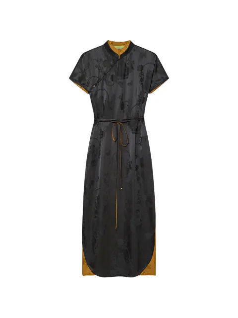 Shanghai Tang vestido de seda Prosperity Qipao