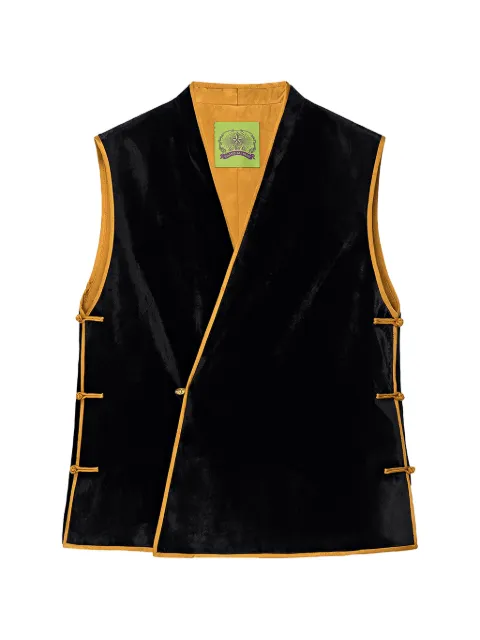 Shanghai Tang Lucky Egg reversible silk vest