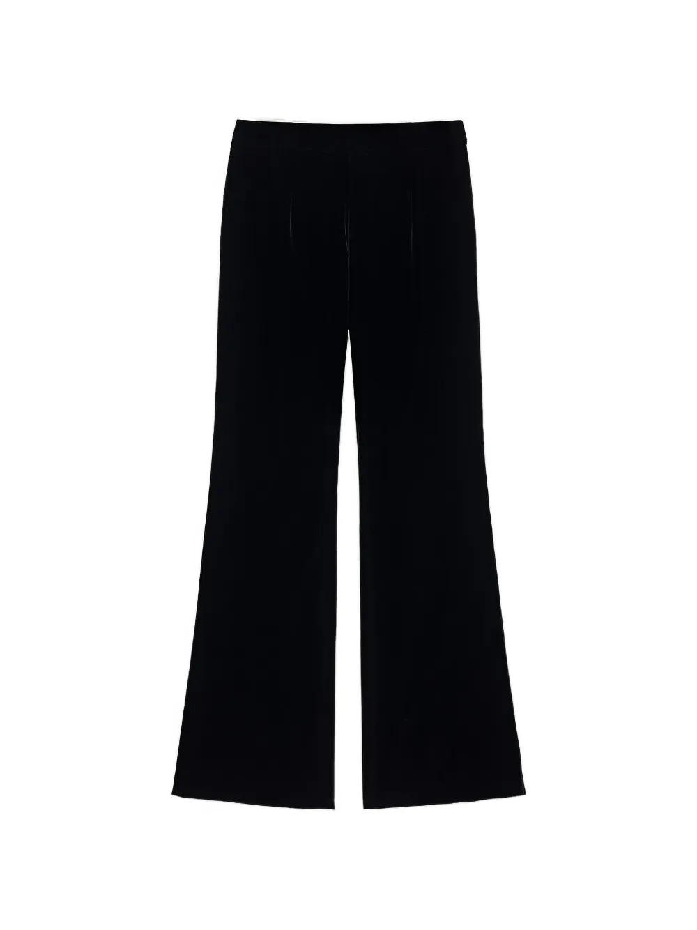 Shanghai Tang Meow broek met fluweeleffect en splitzoom Zwart