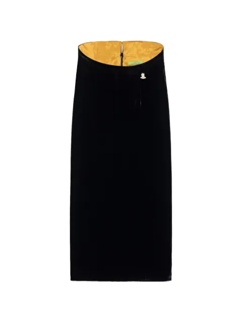 Shanghai Tang Meow Meow midi skirt