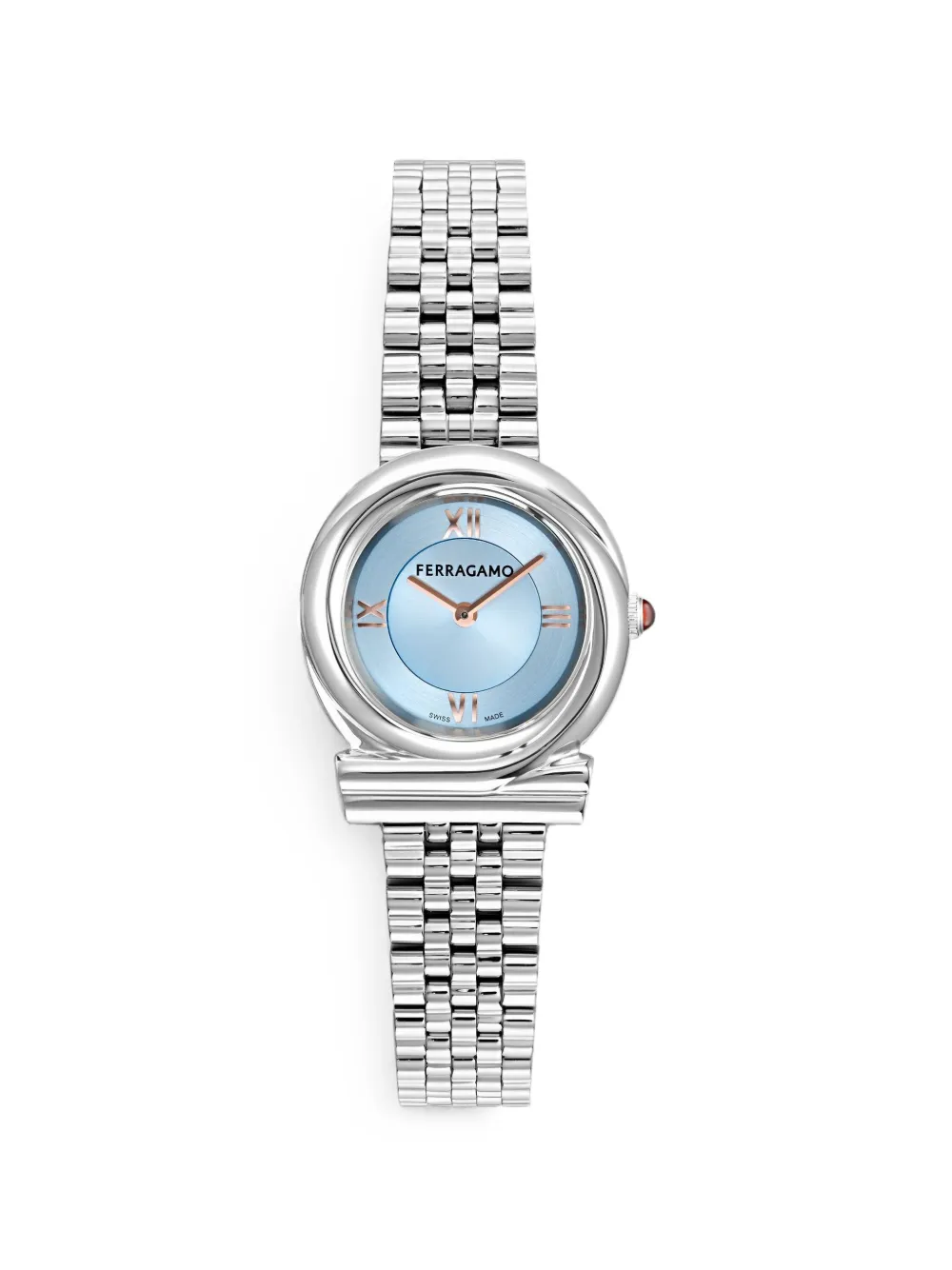 Ferragamo Orologio Gancini 28mm - Blu