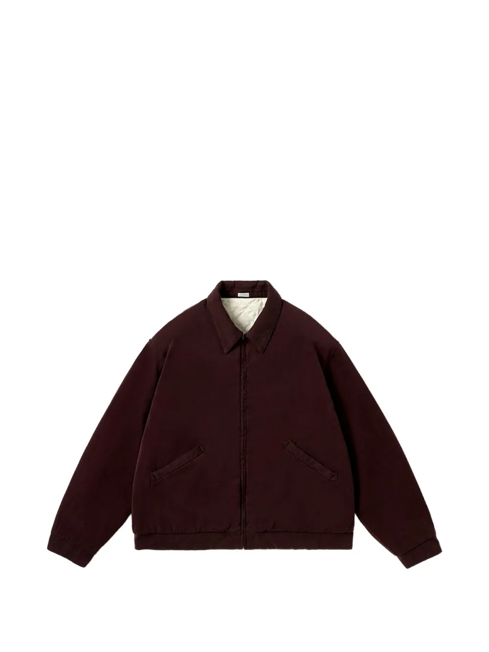 A.PRESSE washed gabardine short jacket - Rosso