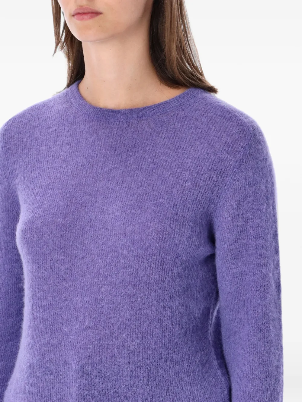 Auralee sheer knit sweater Paars
