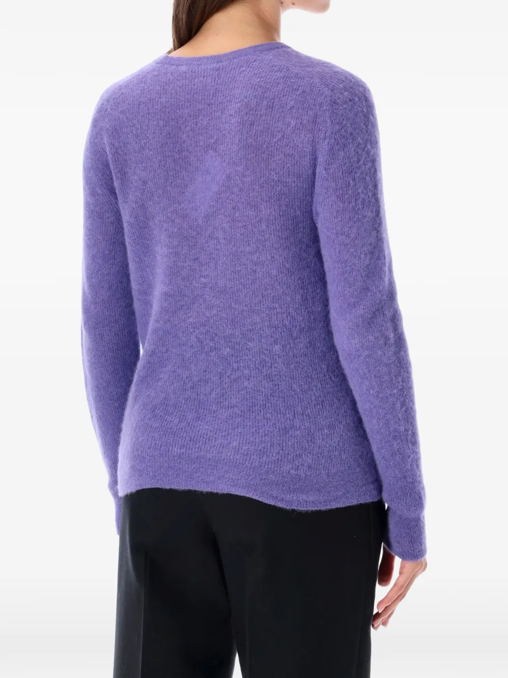 Auralee sheer knit sweater Paars