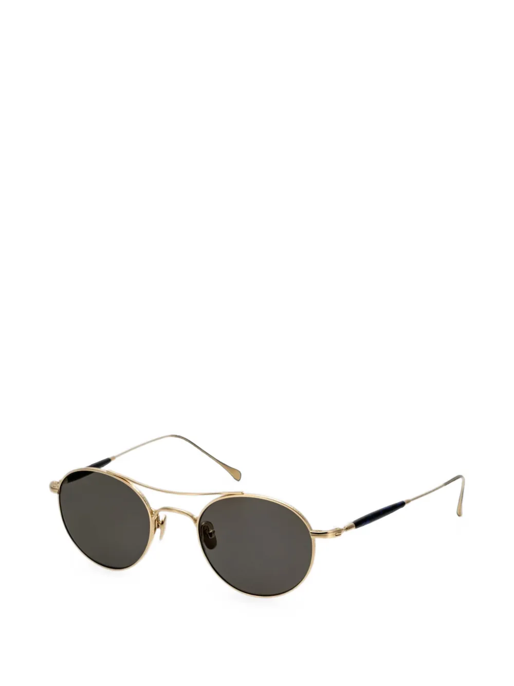 Masunaga Runde GMS132T Sonnenbrille - Gold