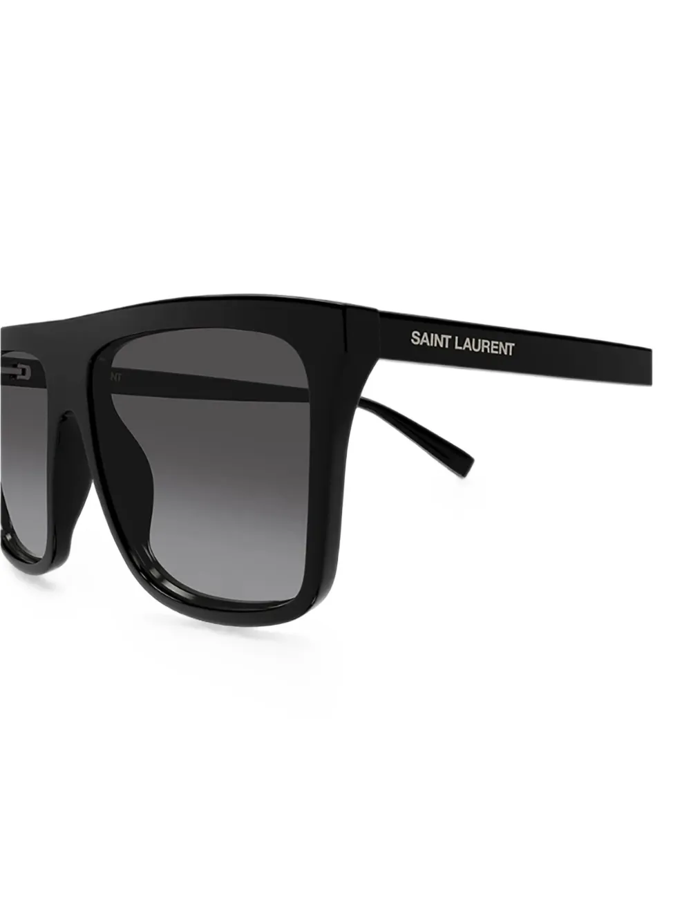 Saint Laurent Eyewear Zonnebril met vierkant montuur Zwart