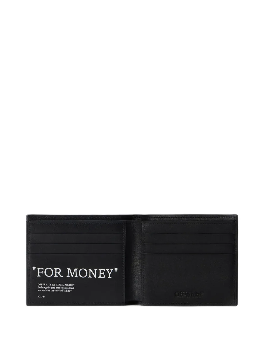 Off-White Quote bifold wallet Zwart