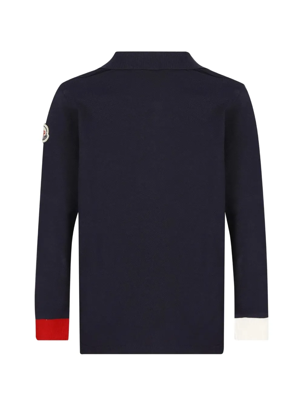 Moncler Enfant Poloshirt met logopatch Blauw