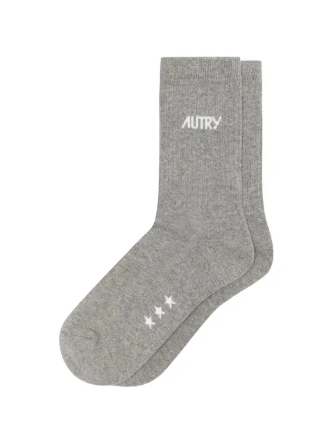 Autry logo-intarsia star-print socks