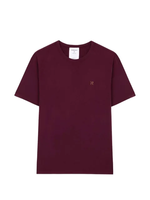 NOWADAYS logo-embroidered peached T-shirt