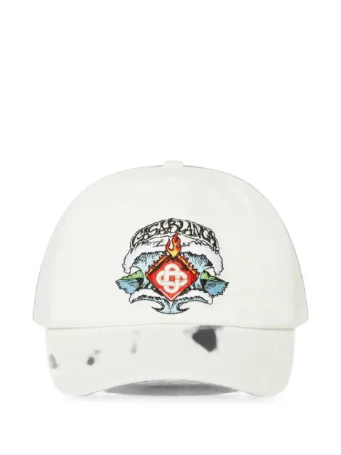 Casablanca logo-embroidered baseball cap