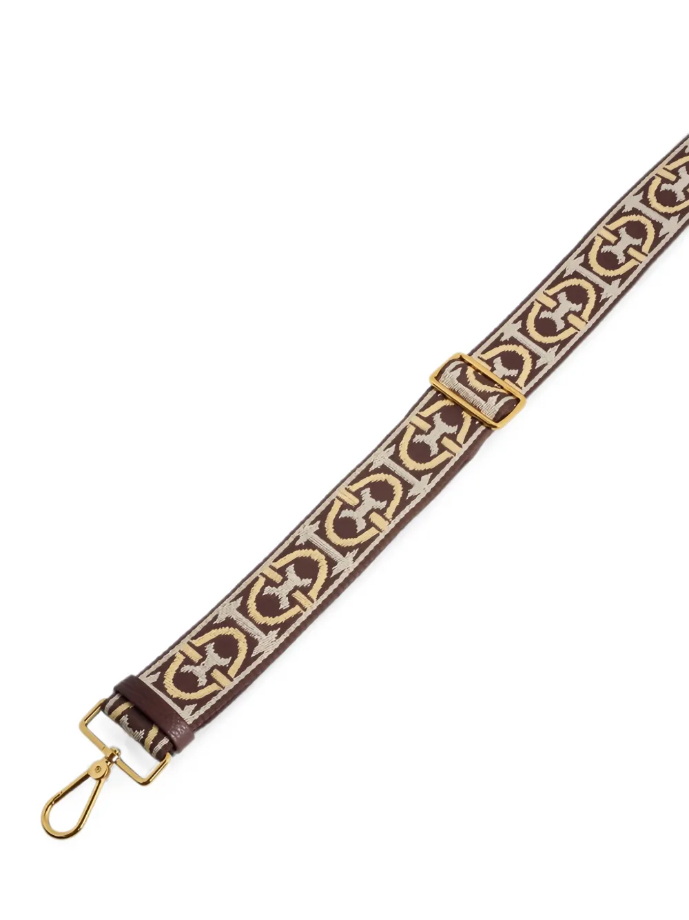 Coccinelle Schouderband met monogram-jacquard Bruin