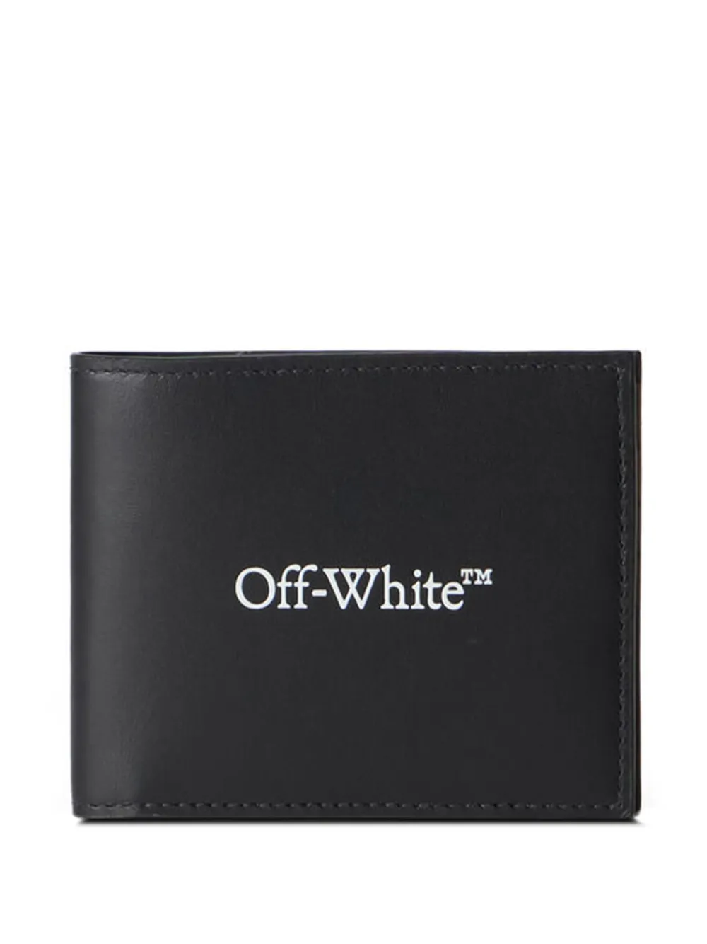 Off-White Bookish logo-print bifold wallet - Schwarz