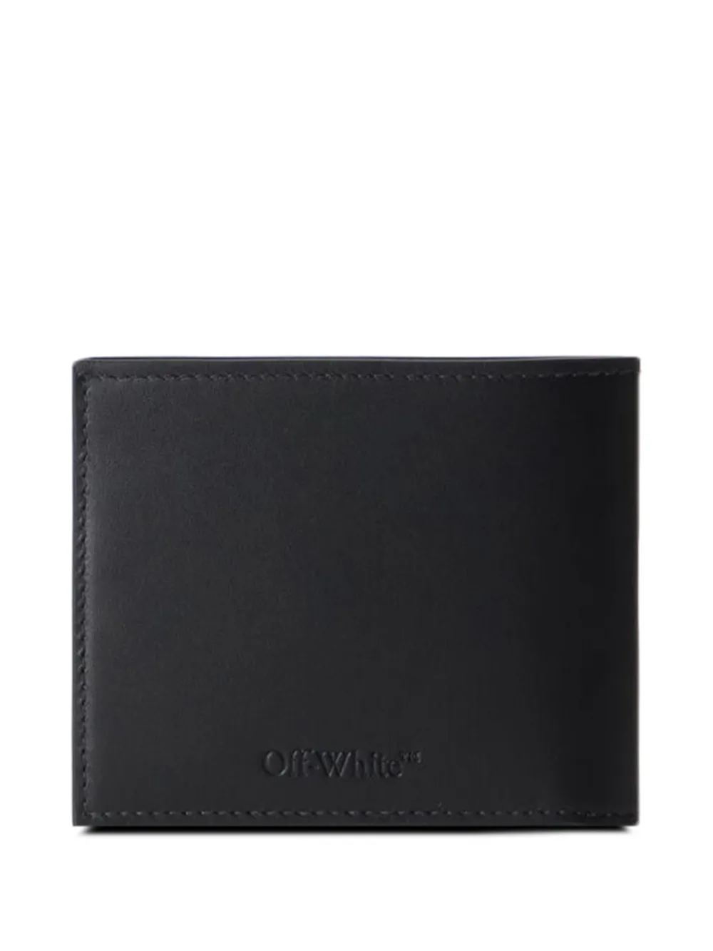 Off-White Bookish logo-print bifold wallet Zwart