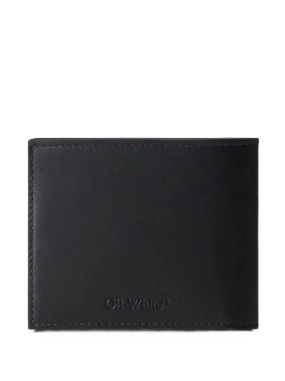 Off-White Bookish logo-print bifold wallet - Nero