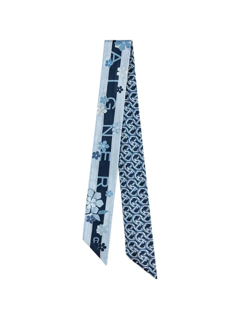 AIGNER floral-print monogram-pattern scarf