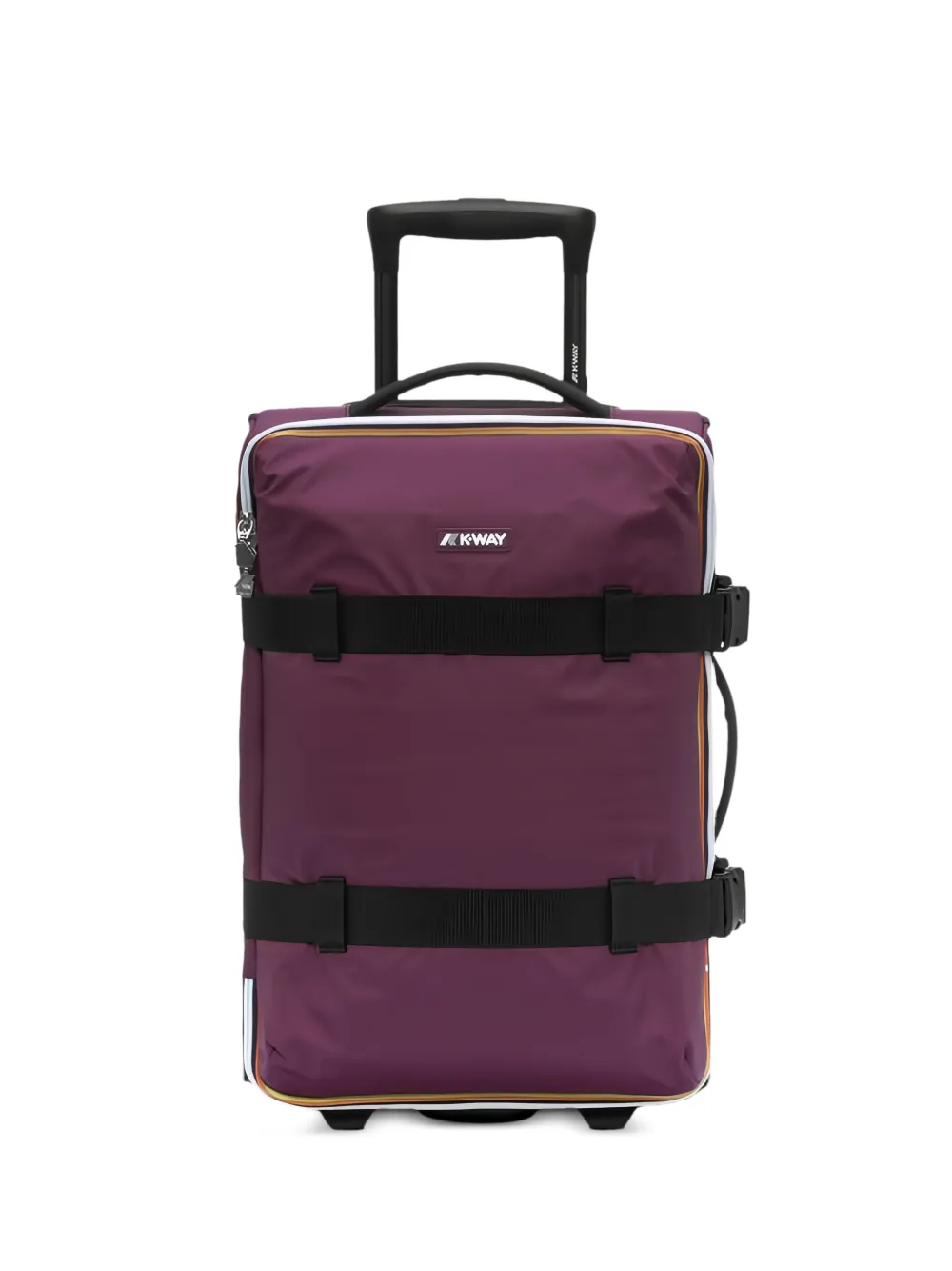 K-Way Blossac S logo-patch buckled suitcases - Viola