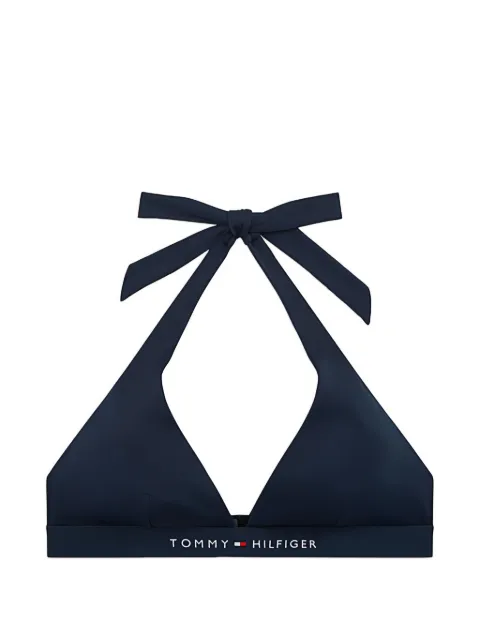 Tommy Hilfiger Original Logo halterneck bikini top