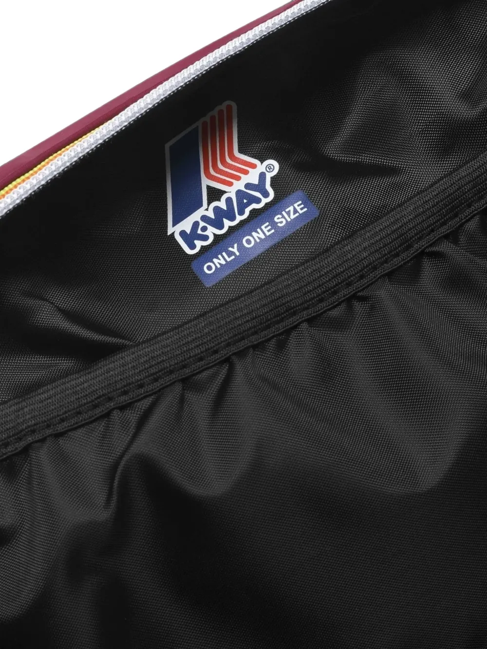 K-Way Demu toilettas met logo-patch Rood