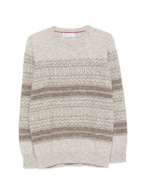 Brunello Cucinelli jersey de punto Fair Isle