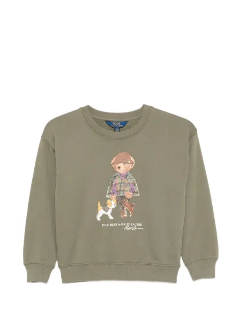 POLO RALPH LAUREN KIDS sweat à imprimé Polo Bear