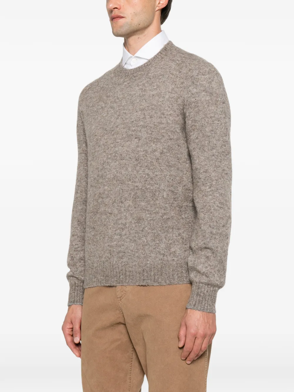 Brunello Cucinelli crew-neck knitted sweater Bruin