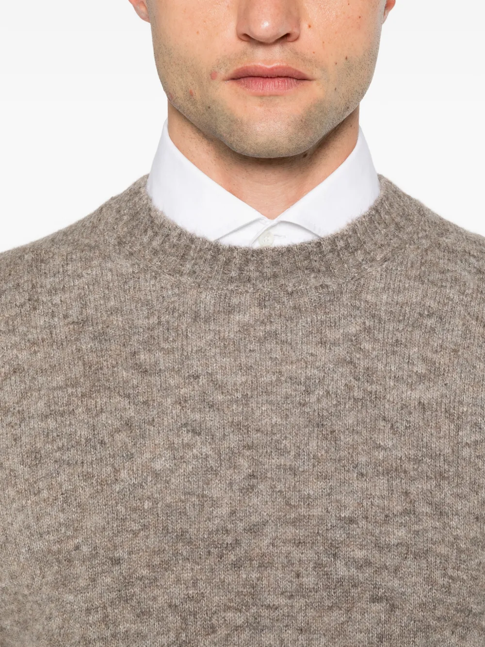Brunello Cucinelli crew-neck knitted sweater Bruin
