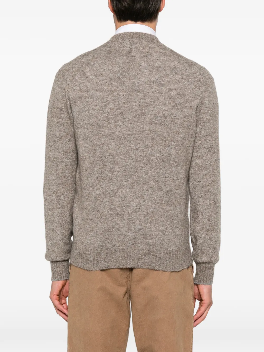 Brunello Cucinelli crew-neck knitted sweater Bruin