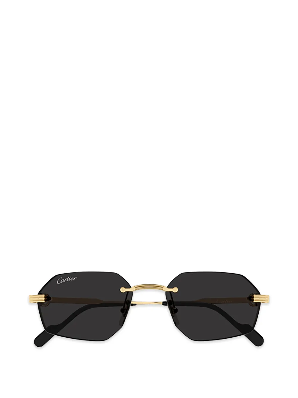 Cartier Eyewear Rahmenlose Sonnenbrille - Gold
