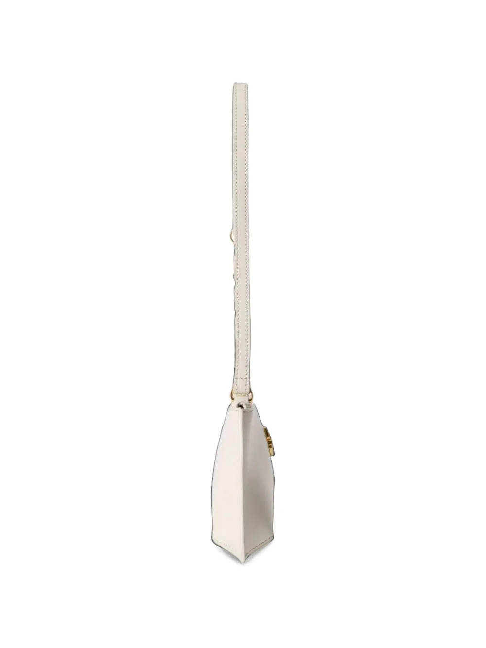 Off-White Jitney Flat leren schoudertas Beige