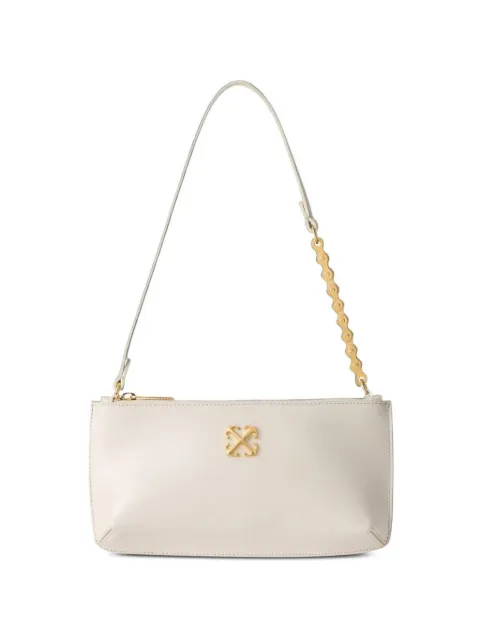 Off-White Jitney Flat leather shoulder bag
