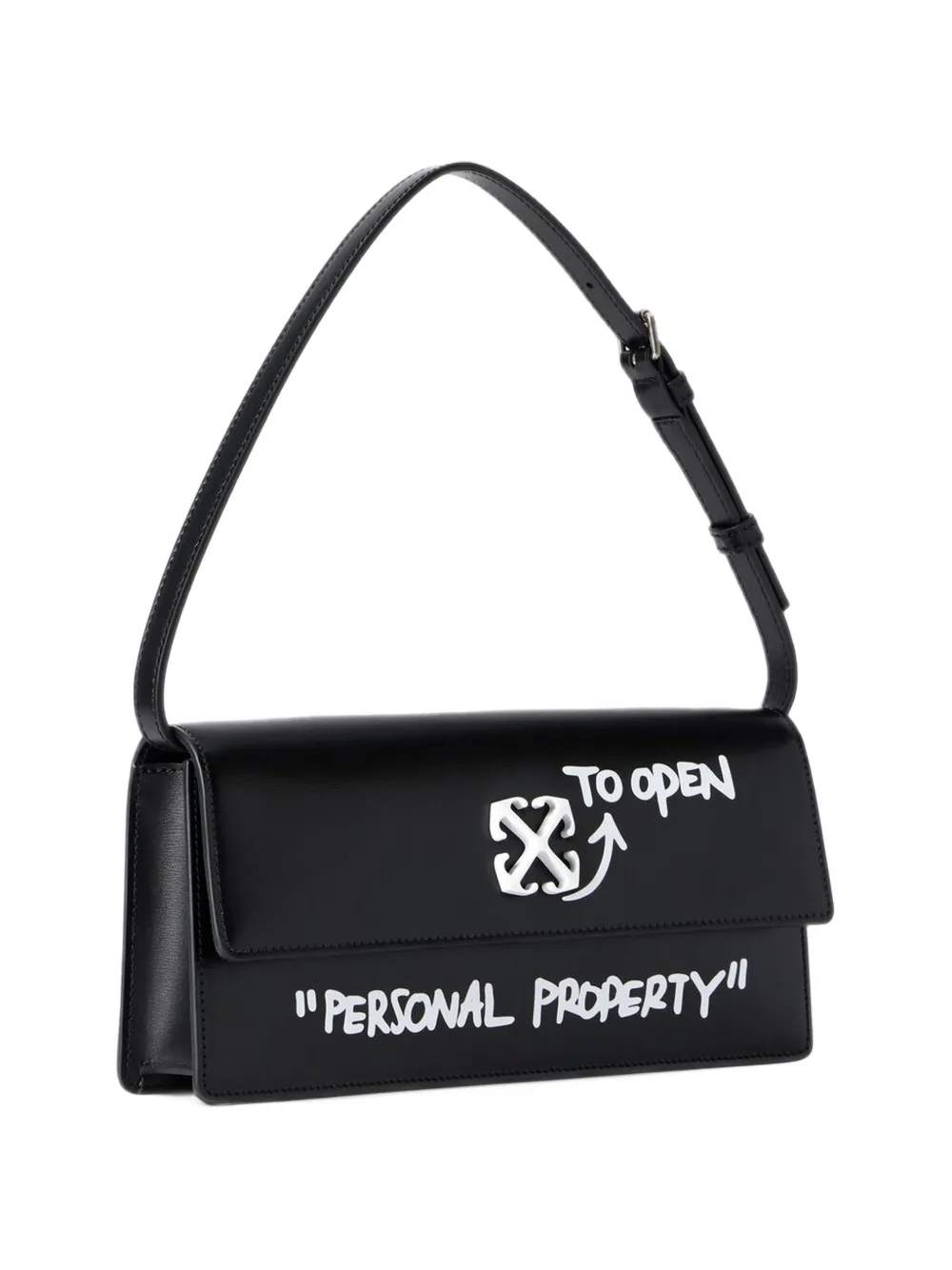 Off-White Jitney 1.0 Quote shoulder bag Zwart